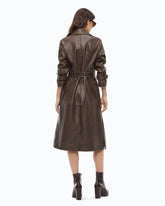 Trenchcoat in Vintage-Optik mit Gürtel - | Pinko
