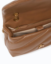 Sac à bandoulière Love Bag Puff moyen en cuir nappa matelassé avec boucle bijou - | Pinko