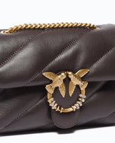 Τσάντα χιαστί Mini Love Bag Puff από καπιτονέ δέρμα nappa με αγκράφα με διακοσμητικά στοιχεία - | Pinko