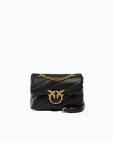Sac à bandoulière Mini Love Bag Puff en cuir nappa matelassé avec boucle bijou - | Pinko