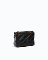 Sac à bandoulière Mini Love Bag Puff en cuir nappa matelassé avec boucle bijou - | Pinko