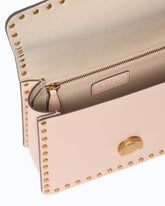 Mini Love Bag One Top Handle Light handbag in leather with mini studs - | Pinko