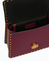 Sac à main Mini Love Bag One Light à anse supérieure en cuir avec mini clous - | Pinko