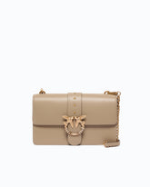 Borsa a tracolla media Love Bag One in pelle con fibbia gioiello - | Pinko
