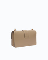 Borsa a tracolla media Love Bag One in pelle con fibbia gioiello - | Pinko