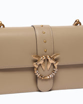 Borsa a tracolla media Love Bag One in pelle con fibbia gioiello - | Pinko