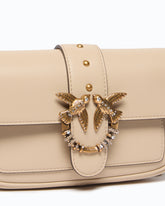 Petit sac porté épaule Love Bag Pocket en cuir avec boucle bijou - | Pinko