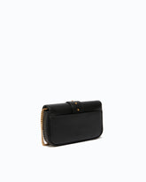 Borsa a spalla piccola Love Bag Pocket in pelle con fibbia gioiello - | Pinko