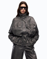 Caban con finitura vintage - | Pinko
