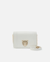 Kleine Umhängetasche Love Bag Click aus Leder mit gravierter Schnalle PINKO Galleria - | Pinko
