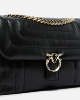 Borsa a tracolla media Love Bag Puff in nappa trapuntata con fibbia sfaccettata PINKO Galleria - | Pinko