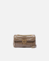 PINKO Galleria Love Bag Puff small crossbody bag in quilted leather with engraved buckle - | Pinko