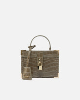 Borsa vanity a tracolla piccola in pelle stampa coccodrillo PINKO Galleria - | Pinko