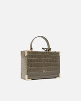 PINKO Galleria small crossbody vanity bag in crocodile-print leather - | Pinko