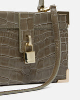 Borsa vanity a tracolla piccola in pelle stampa coccodrillo PINKO Galleria - | Pinko