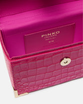 PINKO Galleria small crossbody vanity bag in crocodile-print leather - | Pinko