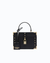 Bolso vanity pequeño de piel con bandolera y tachuelas PINKO Galleria - | Pinko