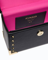 Bolso vanity pequeño de piel con bandolera y tachuelas PINKO Galleria - | Pinko