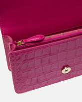 Borsa a tracolla piccola Love Bag in pelle stampa coccodrillo con fibbia gioiello PINKO Galleria - | Pinko