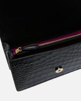 Borsa a tracolla piccola Love Bag in pelle stampa coccodrillo con fibbia gioiello PINKO Galleria - | Pinko