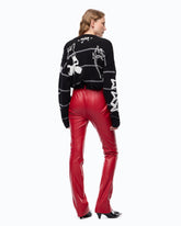 Pantaloni slim fit svasati effetto nappa - | Pinko