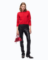 Pantaloni slim fit svasati effetto nappa - | Pinko