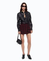 Chemise enduite façon cuir nappa - | Pinko