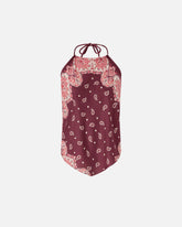 Top copricostume con laccetti e stampa bandana - | Pinko