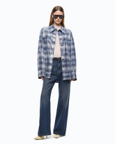 Sobrecamisa con motivo de cuadros y lentejuelas - | Pinko