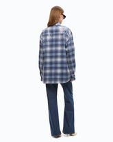 Sobrecamisa con motivo de cuadros y lentejuelas - | Pinko