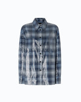 Sobrecamisa con motivo de cuadros y lentejuelas - | Pinko