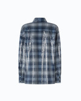 Sobrecamisa con motivo de cuadros y lentejuelas - | Pinko