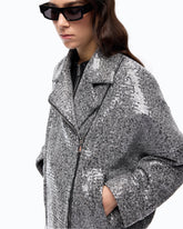 Sequinned pea coat - | Pinko