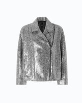 Sequinned pea coat - | Pinko