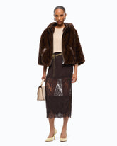 Gonna pencil in pizzo - | Pinko
