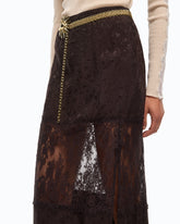 Gonna pencil in pizzo - | Pinko