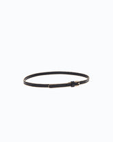 Cintura in pelle con mini borchie 1 cm - | Pinko