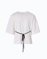 T-shirt con top in pizzo - | Pinko