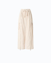 Pantaloni palazzo con zip e tasche cargo - | Pinko