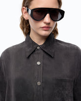 Camisa de sarga aterciopelada - | Pinko