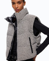 Piumino in tweed con maniche staccabili - | Pinko