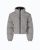 Piumino in tweed con maniche staccabili - | Pinko