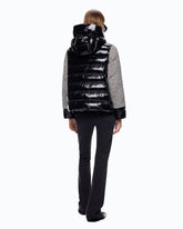 Piumino in tweed e nylon - | Pinko