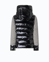 Piumino in tweed e nylon - | Pinko