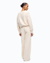 Fully rhinestoned fleece sweater - | Pinko
