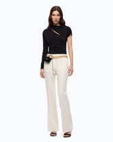 Pantaloni con piega stirata - | Pinko