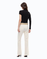 Pantaloni con piega stirata - | Pinko