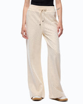 Pantaloni in felpa full strass - | Pinko