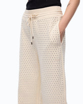 Pantaloni in felpa full strass - | Pinko