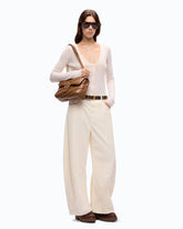 Pantaloni barrel fit in velluto a costine - | Pinko